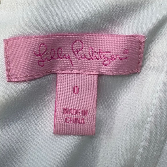 Lilly Pulitzer Strapless Langley Dress Shorely Blue Tossing The Line Floral Sz 0 - Picture 10 of 13